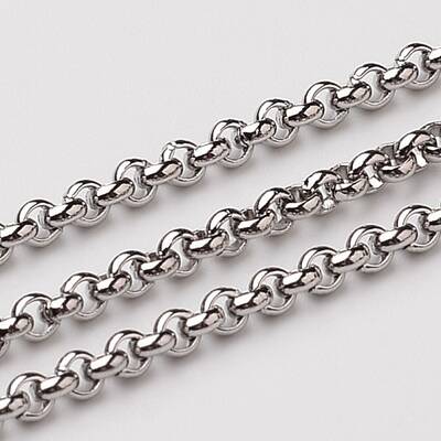 Tarnish Resistant 304 Stainless Steel Rolo Chains