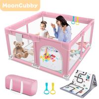 Baby Playpen, Indoor&Outdoor Playard, Play Pens for Kid Activity Center, Sturdy Safety Baby Fence with Breathable Mesh for To...