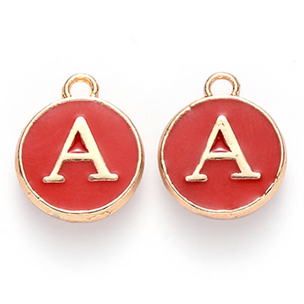 Golden Plated Alloy Enamel Charms