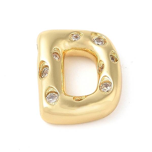 Brass Micro Pave Clear Cubic Zirconia Pendant