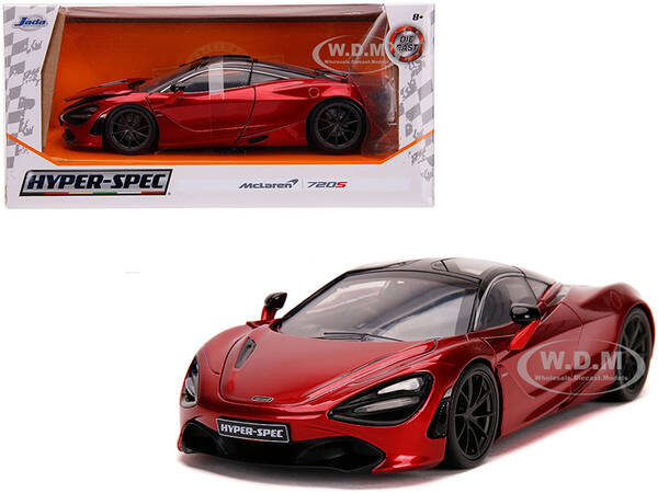 McLaren 720S RHD (Right Hand Drive) Candy Red with Black Top \