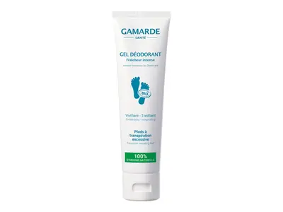 Gamarde - Podiatry Care - Intense Freshness Deodorant Gel - Excessive Breathable Feet - ORGANIC 100 ml