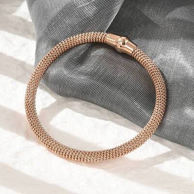304 Stainless Steel Mesh Chain Bracelets for Women Men