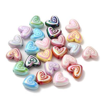 Plated AB Acrylic Beads