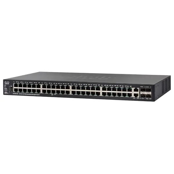 Cisco SF550X-48-K9 | Small Business 550X Series SF550X-48 24 x RJ-45 Ports 10/100Base-TX + 4 x SFP+ Ports Layer 3 Managed Rac...