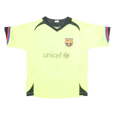 AVELEY FC Barcelona Boys Football Shirt Jersey Yellow XL