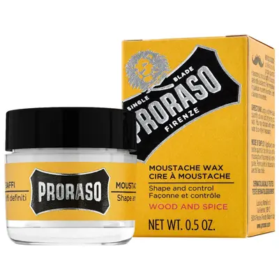 Proraso Wood & Spice Moustache Wax 15ml