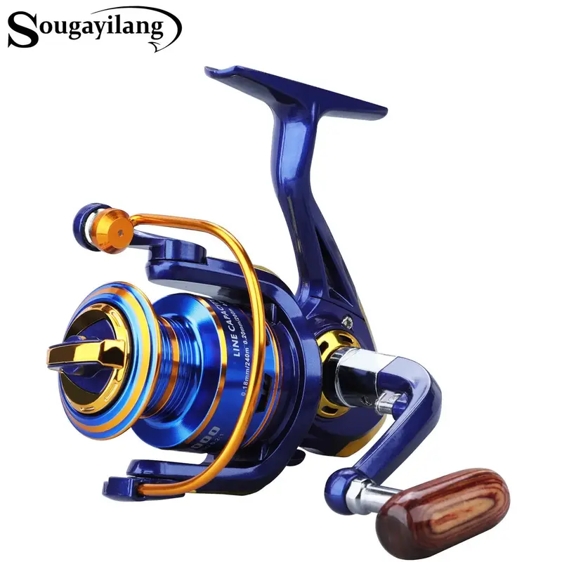 12 Ball Bearings Metal Fishing Spinning Reel, Smooth Spool Fish Reel, 1000-4000 Series, Outdoor Fishing Accessories, Fishing ...