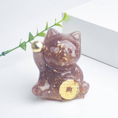 Resin Fortune Cat Display Decoration