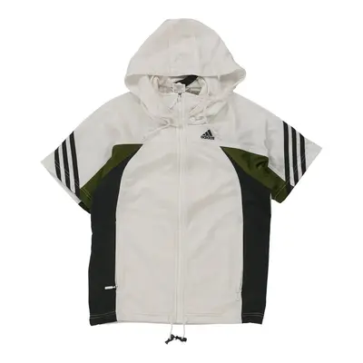 Age 10 Adidas Hoodie - Medium White Polyester