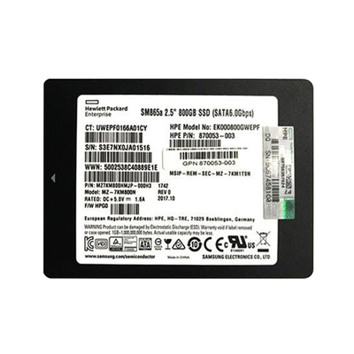 870053-003 HP 800GB SATA 6Gb/s Write Intensive 2.5-inch Solid State Drive