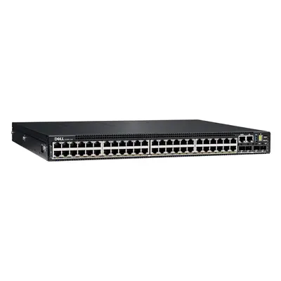 Dell 634-BZTQ | E3248p-On 48-Ports 10/100/1000Base-T RJ-45 PoE 4-Ports 10GBase-X SFP+ 2-Ports 100GBase-X QSFP28 Gigabit Ether...