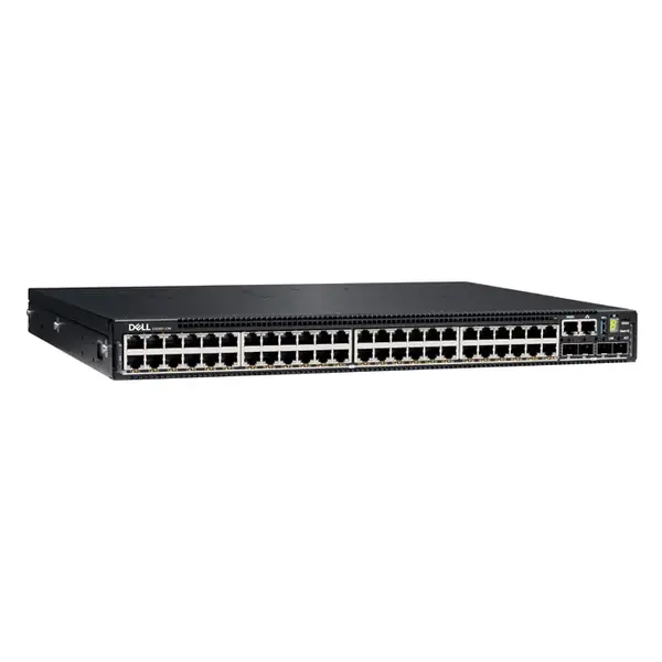 Dell 634-BZTQ | E3248p-On 48-Ports 10/100/1000Base-T RJ-45 PoE 4-Ports 10GBase-X SFP+ 2-Ports 100GBase-X QSFP28 Gigabit Ether...