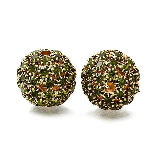 Rhinestone Brass Beads