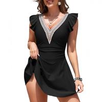 Aleumdr Women Summer SwimDress One Piece Swimsuit with Skirt Tummy Control Bathing Suits Modest Swimwear Swim Romper Sport Sw...