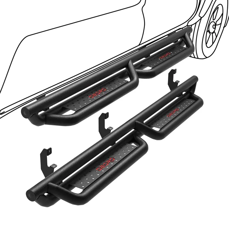 OEDRO 6'' Running Boards for 2019-2025 Chevy Silverado/GMC Sierra 1500 Crew Cab, 2020-2025 2500HD 3500HD(Excl. 2019 1500 LD/L...