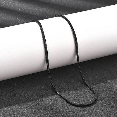 2MM 304 Stainless Steel Square Snake Chain Necklaces for Women