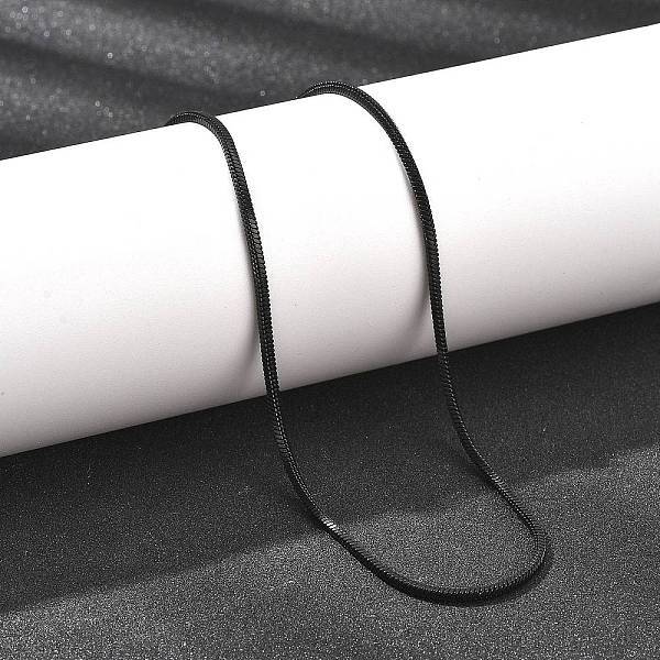 2MM 304 Stainless Steel Square Snake Chain Necklaces for Women
