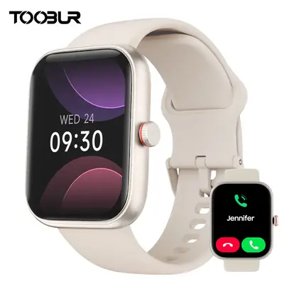 TOOBUR Fashion Smart Watch For Women Men，Fitness Sport Watch with Step Counter/Sleep Tracker/100 Sports Modes SmartWatch Co...