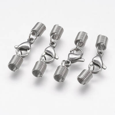 Tarnish Resistant 304 Stainless Steel Cord Ends
