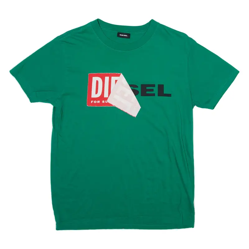 DIESEL Mens T-Shirt Green S