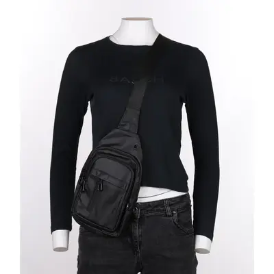 Or@Mi Crossbody Bag - No Size Black Polyester