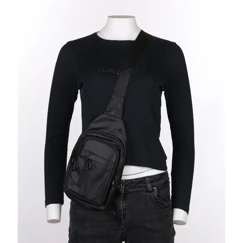 Or@Mi Crossbody Bag - No Size Black Polyester