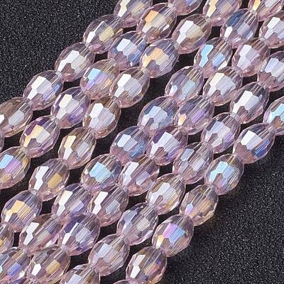 Electroplate Glass Beads Strands