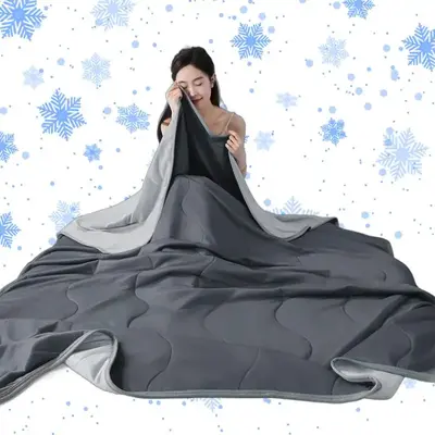 Cooling Blanket, 1 Count Soft Comfortable Cooling Blanket, Air Conditioned Room Blanket, Washable Bedding Supplies for Home O...