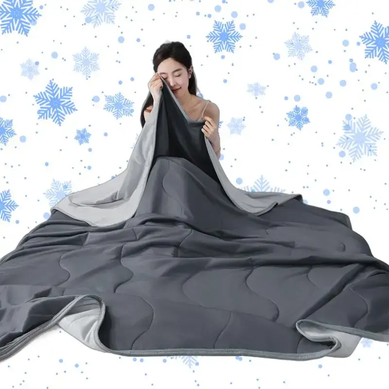 Cooling Blanket, 1 Count Soft Comfortable Cooling Blanket, Air Conditioned Room Blanket, Washable Bedding Supplies for Home O...