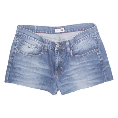 HILFIGER DENIM Hipster Cut Off Womens Denim Shorts Blue M W32