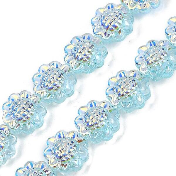 Electroplate Glass Bead Strands