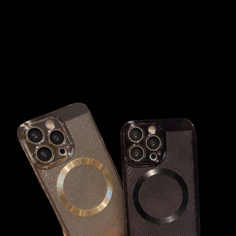 iPhone Case Mesh Heat Dissipation Electroplating Phone Case