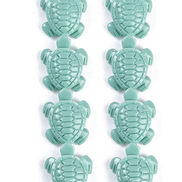Synthetic Coral Carved Beads Strands