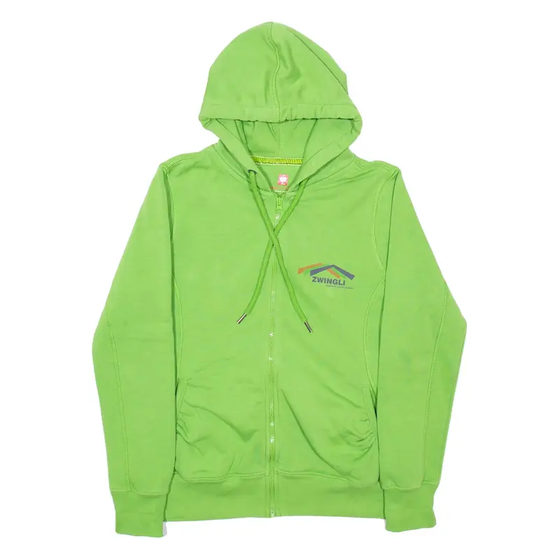 ENGELBERT STRAUSS Mens Green Hoodie Full Zip L