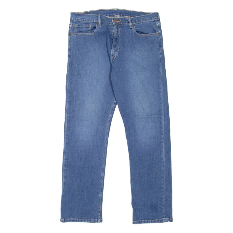 LEVI'S 513 Jeans Mens Blue Slim Straight Stone Wash W34 L30