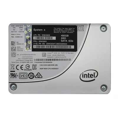00WG631 Lenovo 480GB Multi-Level Cell SATA 6Gb/s Hot-Swappable 2.5-Inch Solid State Drive