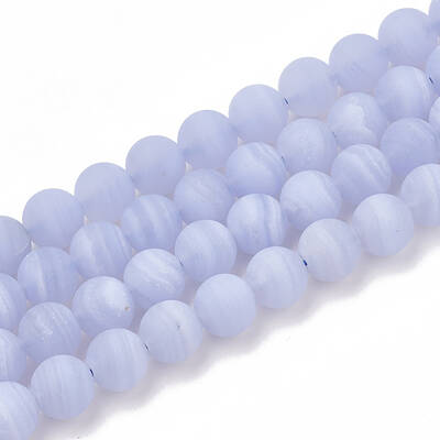 Natural Blue Lace Agate Beads Strands
