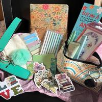 Blind Date with a Book Box| Bookish Gift Pouch- Hand Picked Book- Gift Bookmark-Booktok Junk Journal Supplies Flower Wrapping