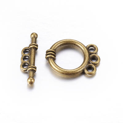 Tibetan Style Alloy Toggle Clasps