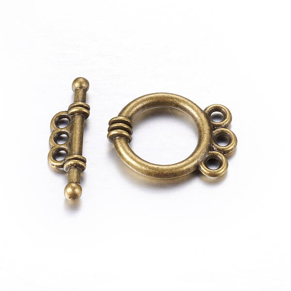 Tibetan Style Alloy Toggle Clasps