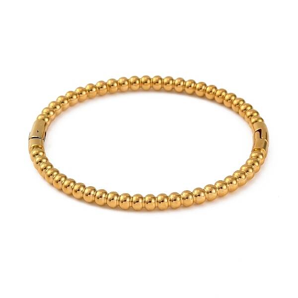 Ion Plating(IP) 304 Stainless Steel Hinged Bangles for Women