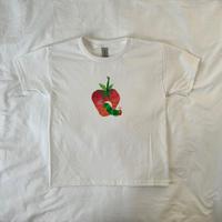 Caterpillar Eating Strawberry Baby Tee, vintage, Coquette, Pinterest, The Very Hungry Caterpillar, kawaii streetwear, ahs sty...