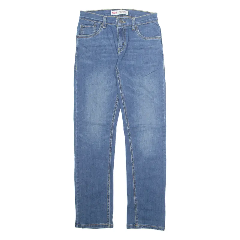 LEVI'S Boys Jeans Blue Regular Skinny Stone Wash W27 L29