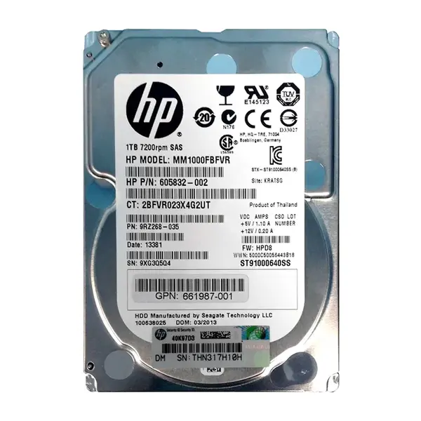 9RZ268-035 Seagate 1TB 6Gb/s SAS 7200 2.5-inch 64MB Hard Drive