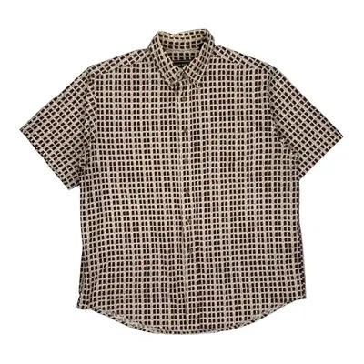 David Taylor Checked Short Sleeve Shirt - Large Multicoloured Cotton