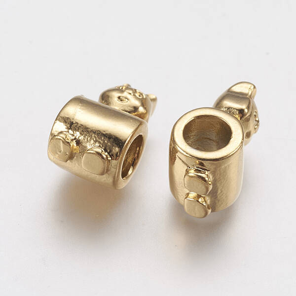 Ion Plating(IP) 304 Stainless Steel European Beads