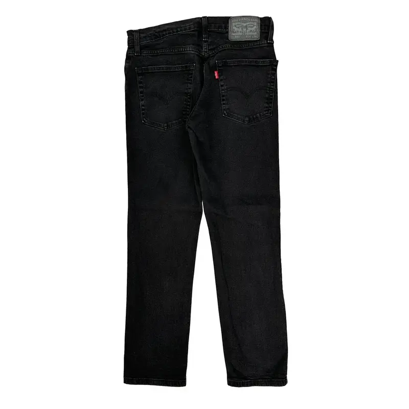 541 Levis Slim Fit Jeans - 30W 29L Black Cotton