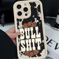 Phone case for iPhone 16 Pro Max 15 Plus 14 13 12 11 XR XS Cow Pattern Design Pattern Full Body Protection Shockproof Soft Si...