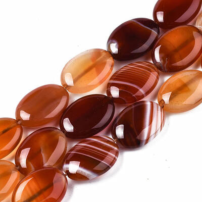 Natural Red Agate Beads Strands